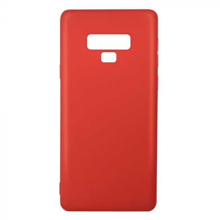 Противоударен силиконов капак с микрофибърна вътрешност за Samsung Galaxy Note 9, Червен