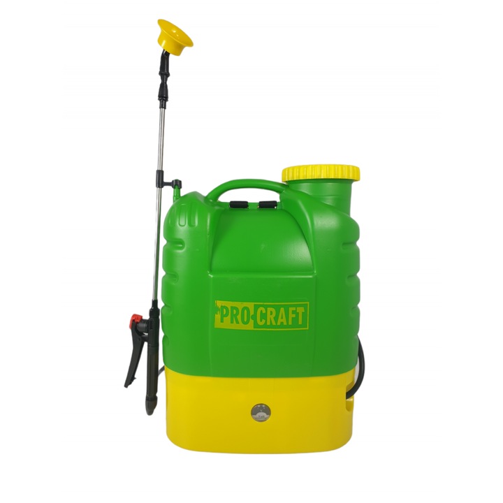 PROCRAFT AS16L Elektromos permetezőszivattyú, 16l térfogat, 12V/8Ah, 3 féle permetezés