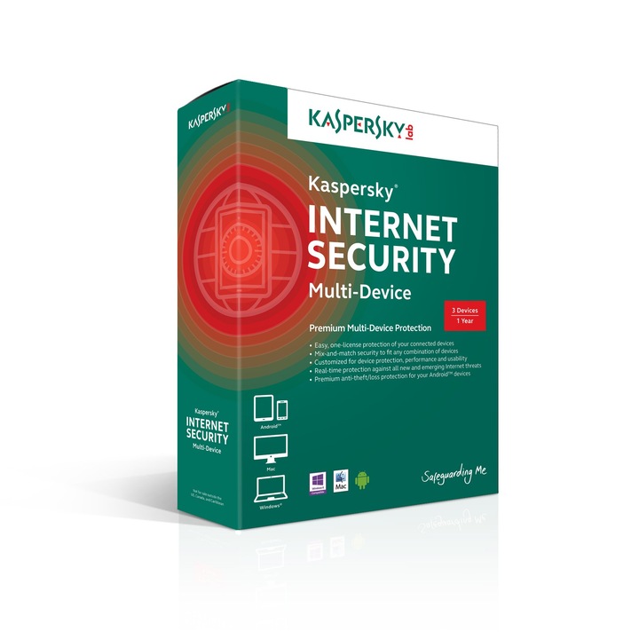 Kaspersky Internet Security 2021, 1 година, 5 устройства, нов