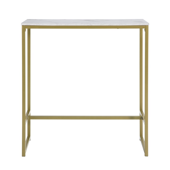 Маса SoBuy, FSB34-G, 100 x 40 x 106см, Бял, Дърво/Метал