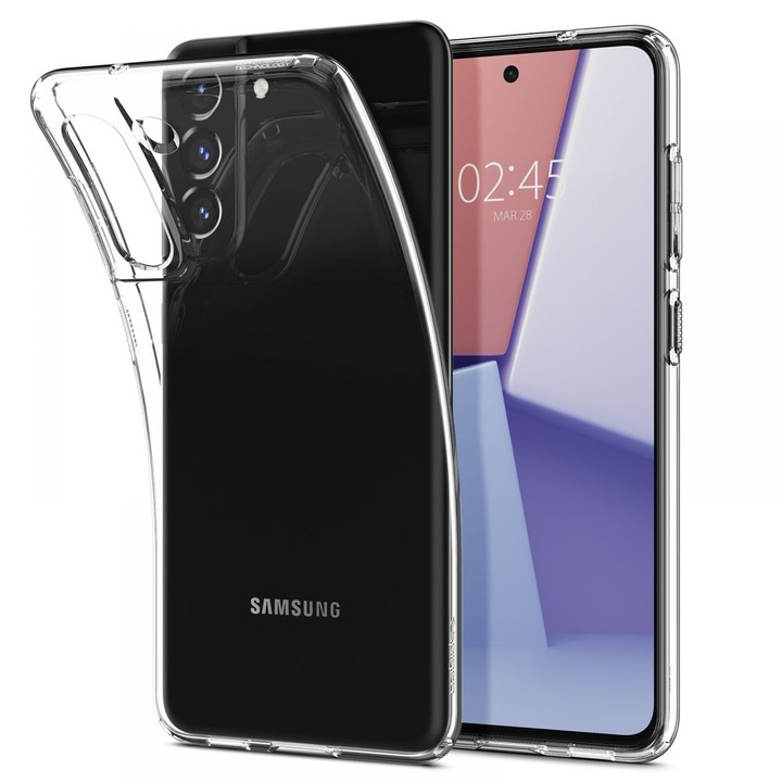 Кейс за Samsung Galaxy S21 FE 5G, Intelisafe, Q82, Термоустойчива пластмаса, Crystal Clear