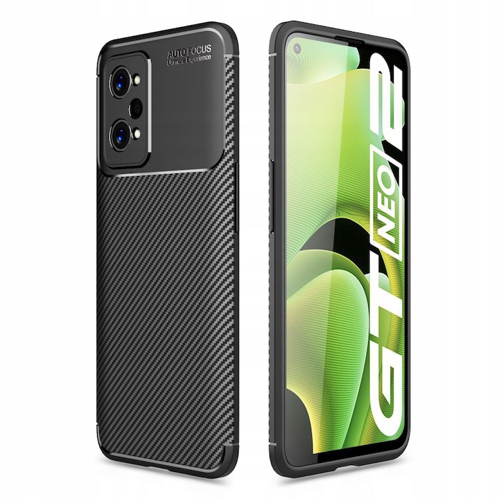 TECH-PROTECT TPUCARBON, Realme GT Neo 2 / GT 2 5G, tok, Black