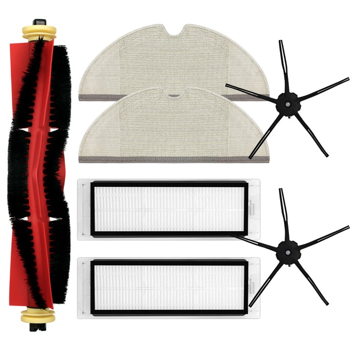 Set 7 accesorii pentru aspirator robot Roborock, Roboshop, Multicolor