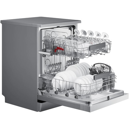 Masina de spalat vase Samsung DW60A6082FS/EO, 13 seturi, 7 programe, Auto Open, Hygiene Care, Clasa D, 60 cm, Inox