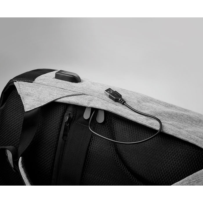 Rucsac cu bretele buretate Evolt, Laptop 13 inch, poliester, Gri