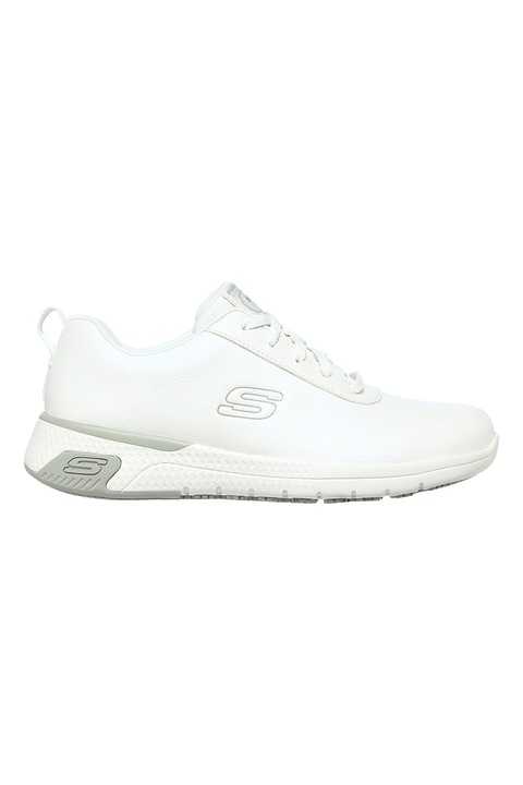 Skechers, Pantofi sport cu logo Marsing, Alb, 38