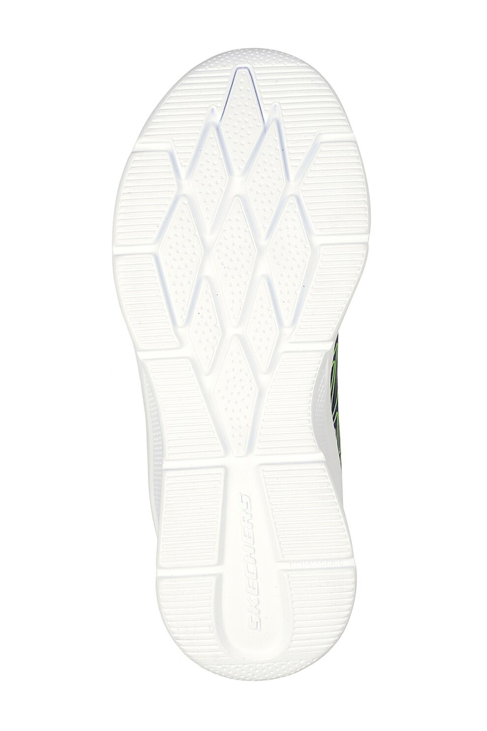 Skechers, Pantofi sport cu velcro Microspec Texlor, Verde electric