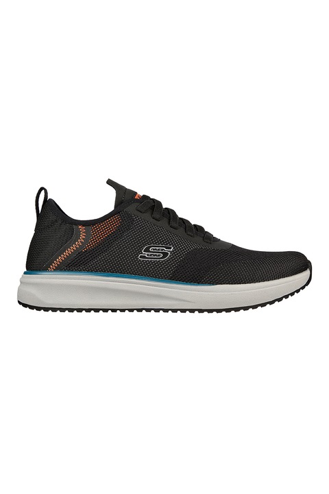 Skechers, Pantofi sport de piele ecologica si material textil Crowder, Negru