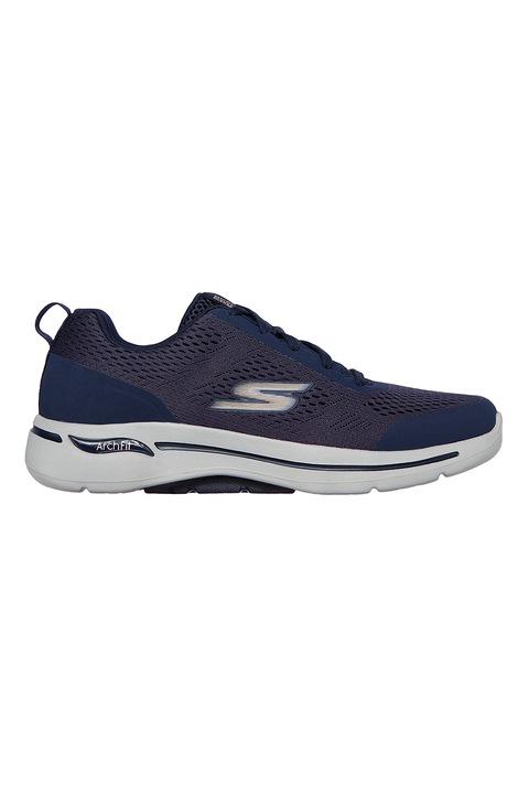 Skechers, Мрежести спортни обувки GOwalk Arch Fit-Idyllic, Златист/Тъмносин