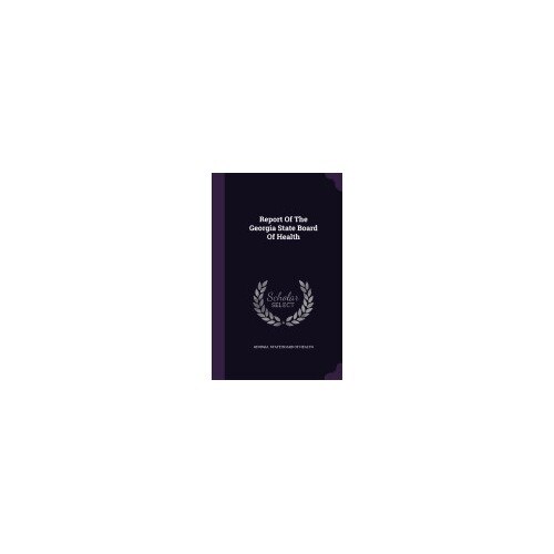 Report of the Georgia State Board of Health