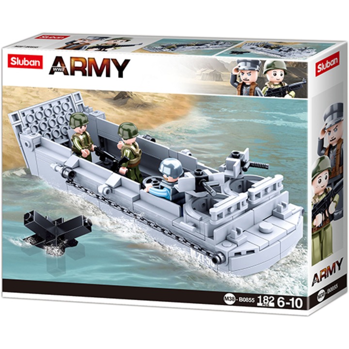 Sluban Army Tengerészeti Hajó Építőkészlet, 182 darabos