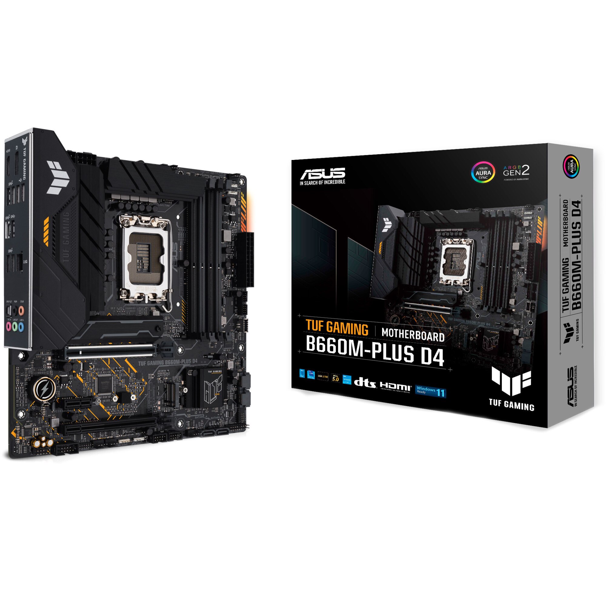 Placa de baza ASUS TUF GAMING B660M-PLUS D4, Socket 1700