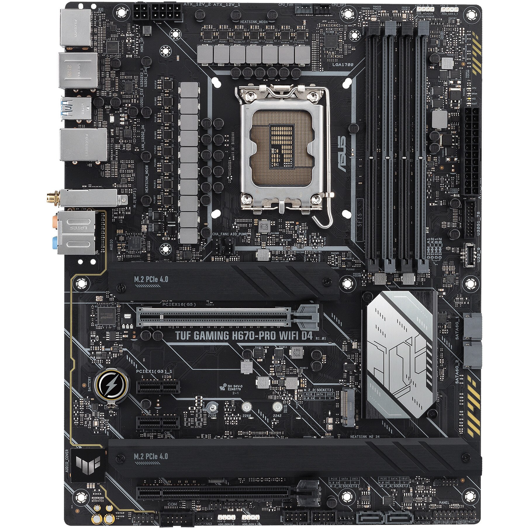 Placa de baza ASUS TUF GAMING H670-PRO WIFI D4, Socket 1700 - eMAG.ro