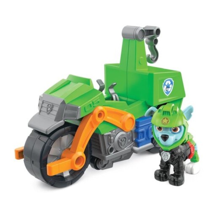 Мотоциклет с фигурка Paw Patrol - Moto Pups, Rocky, 20см