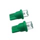 Set 2x Becuri Auto LED T10, W5W, 12V, pentru Pozitie, Plafoniera, Portbagaj, Portiera, lumina Verde