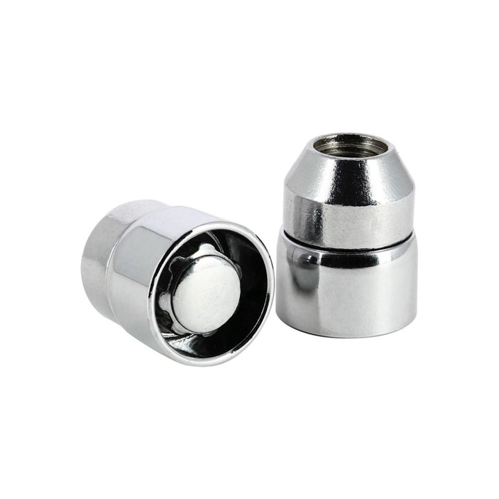 Set 4 piulite antifurt pentru prezoane Wheel Locks 14x1.5 xT19 conic, 2 chei BZH1450 Butzi