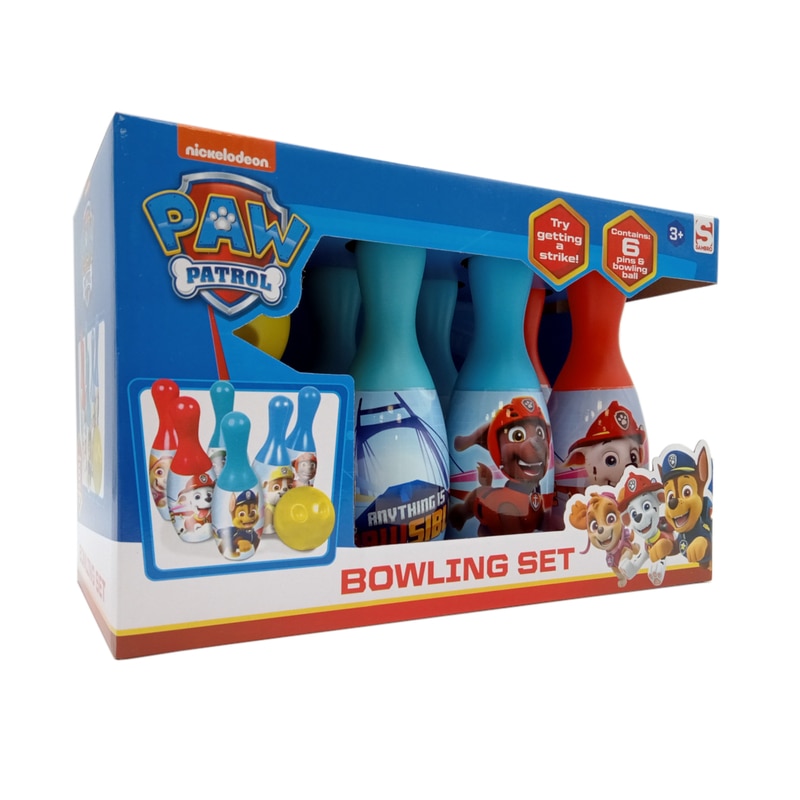 Set bowling plastic 6 popice Paw Patrol boys eMAG.ro