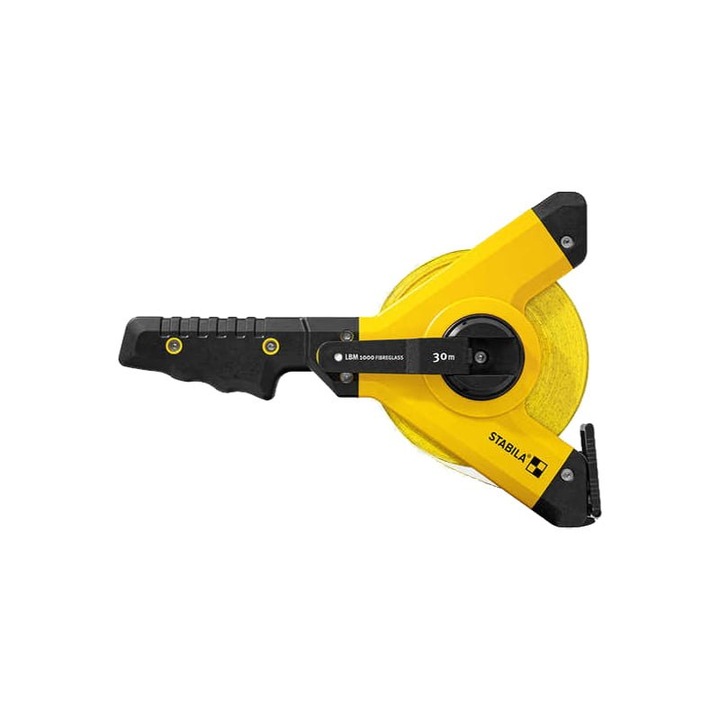 Рулетка на рамката, метална лента, LBM 1000 Steel от 30 м, конюшня