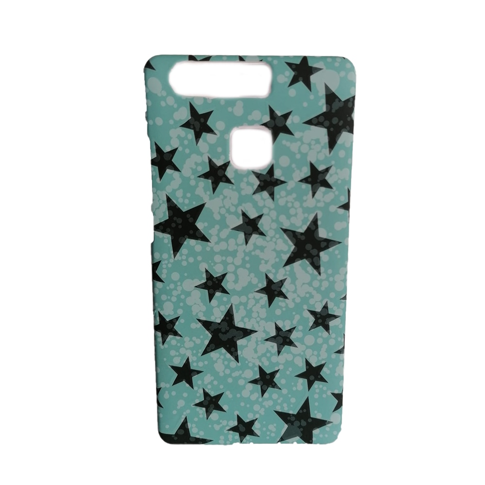 Husa Go Alone With Aru, Model Stelute, Compatibila cu Huawei P9 Lite, TPU, Fosforescenta, Twinkle Star Series, Culoare Verde/Negru