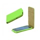 Husa SLIM FLIP pentru Huawei P10 , Flip vertical, eco piele lime green