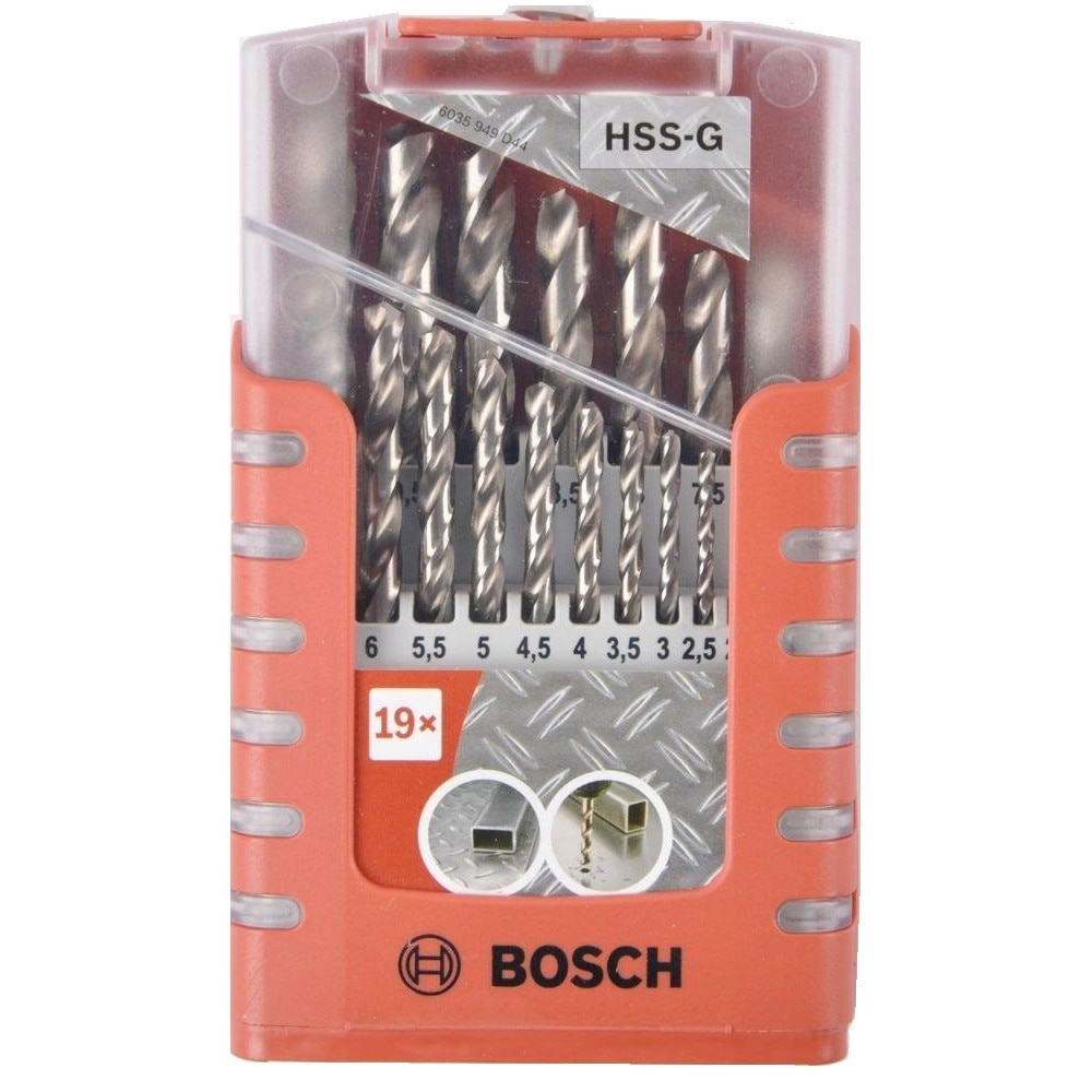 Illustrate Thorough journal Set 19 burghie pentru metal, Bosch HSS-G, 1-10mm - eMAG.ro