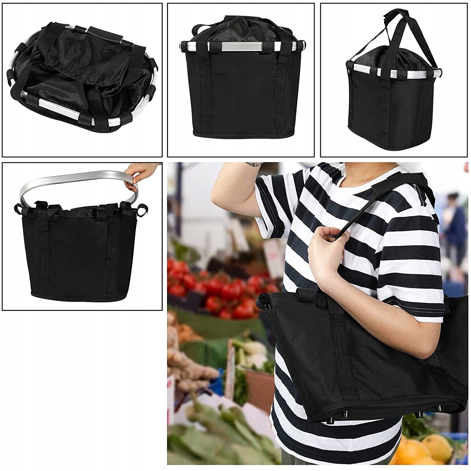 Cos Pentru Bicicleta, Material De Inalta Calitate, Inchis Cu Un Cordon ...