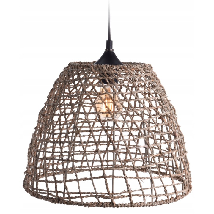 Елегантен полилей, 28 см, 40W, кафяв