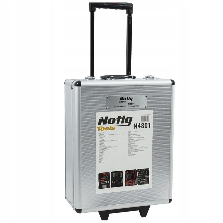 Troller (set) trusa de scule, chei cu 154 de piese Notig