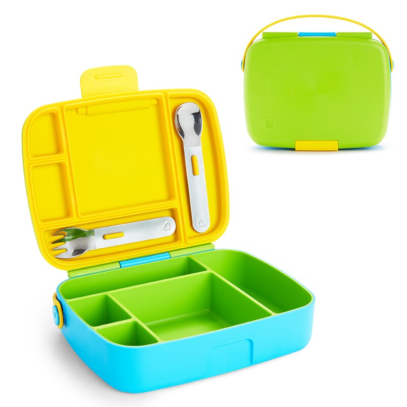 Кутия за обяд за деца, кутия Munchkin Bento, 5 отделения, включва 2 ...