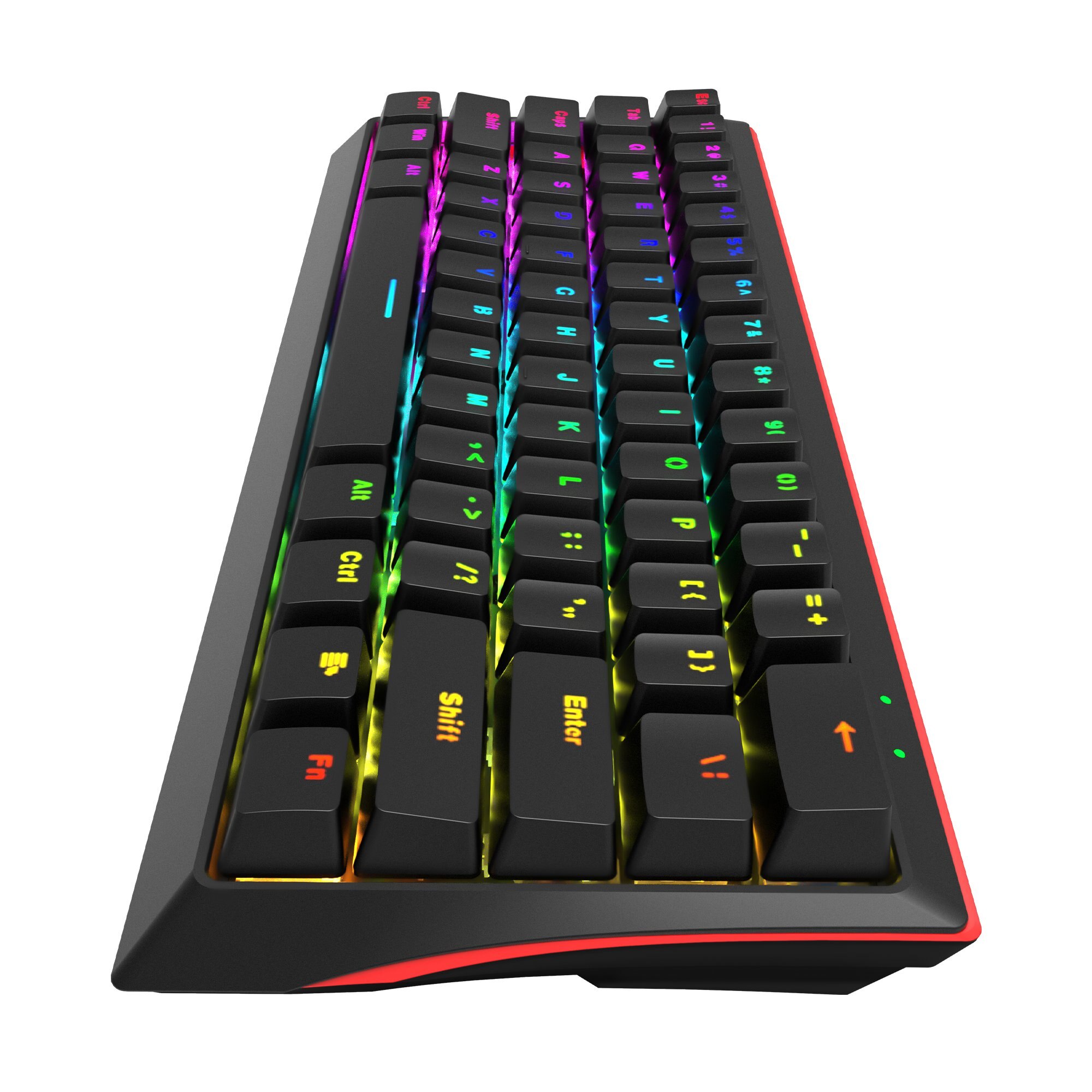 Tastatura gaming Marvo KG962, Iluminare Rainbow, Mecanica, Negru