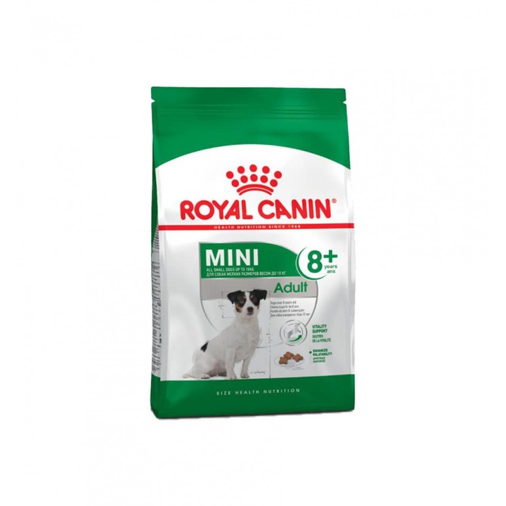 Royal Canin Mini adult 8+ száraz kutyatáp, érett kistestű kutyáknak, 800 g