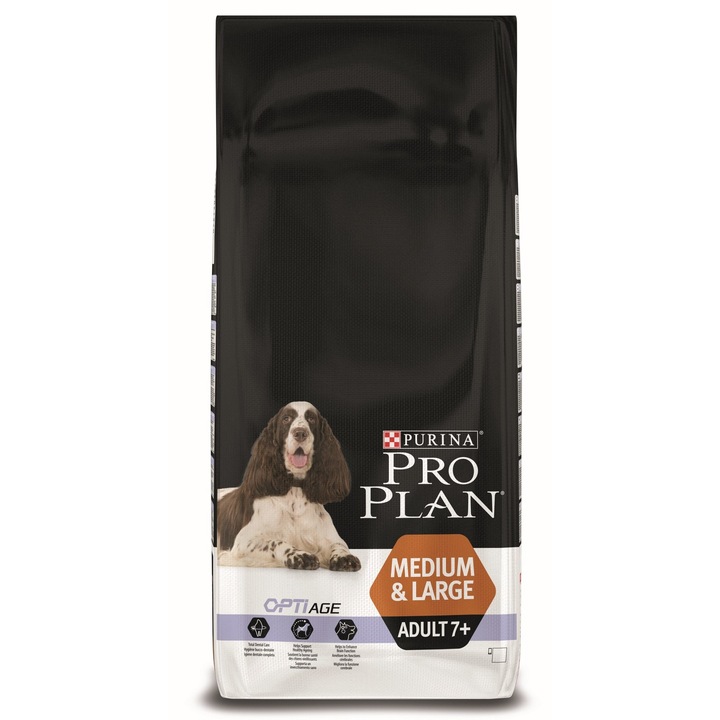 Суха храна за кучета Purina Pro Plan Medium Large Adult 7+, За средни/големи, Възрастни, 14 кг
