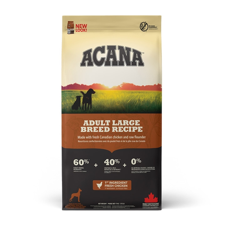 Hrana Uscata Fara Cereale Caini, ACANA Dog Adult Large Breed, L-XL, Pui, 11.4kg