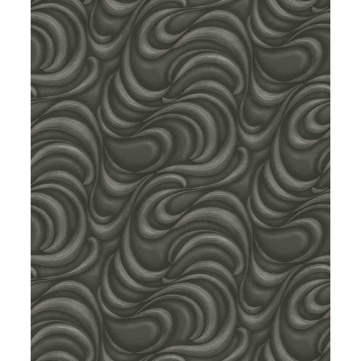 Tapet 3D extralavabil, negru, gri, argintiu, hol, living, GMK 3 10220-15 0.53m x 10m