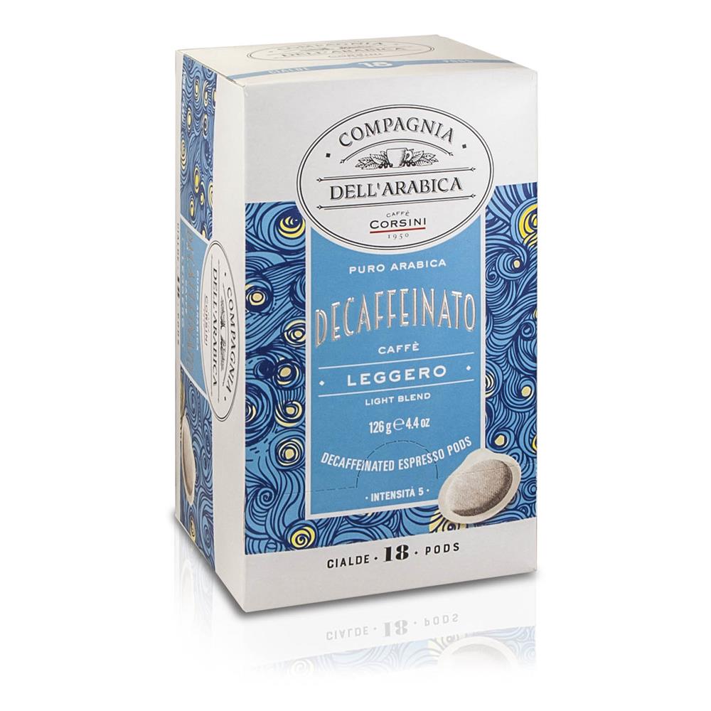 Compagnia Dell` Arabica Pure Arabica Decaffeinato Pod, 18 db - eMAG.hu