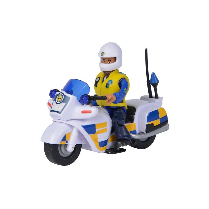 Sam, a tűzoltó: Rendőrségi motor Malcolm figurával