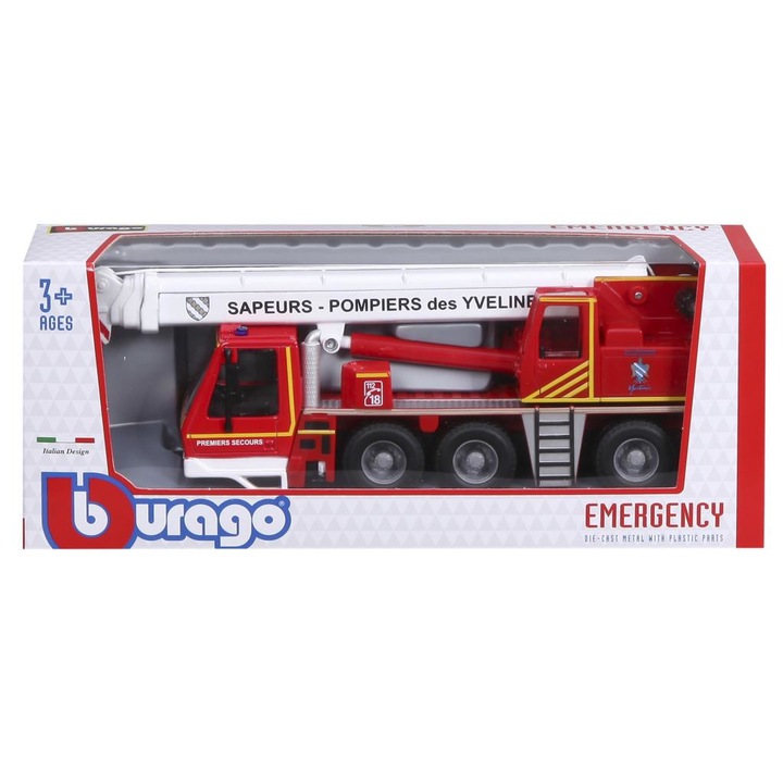 Bburago 1 /50 - tűzoltó daruskocsi