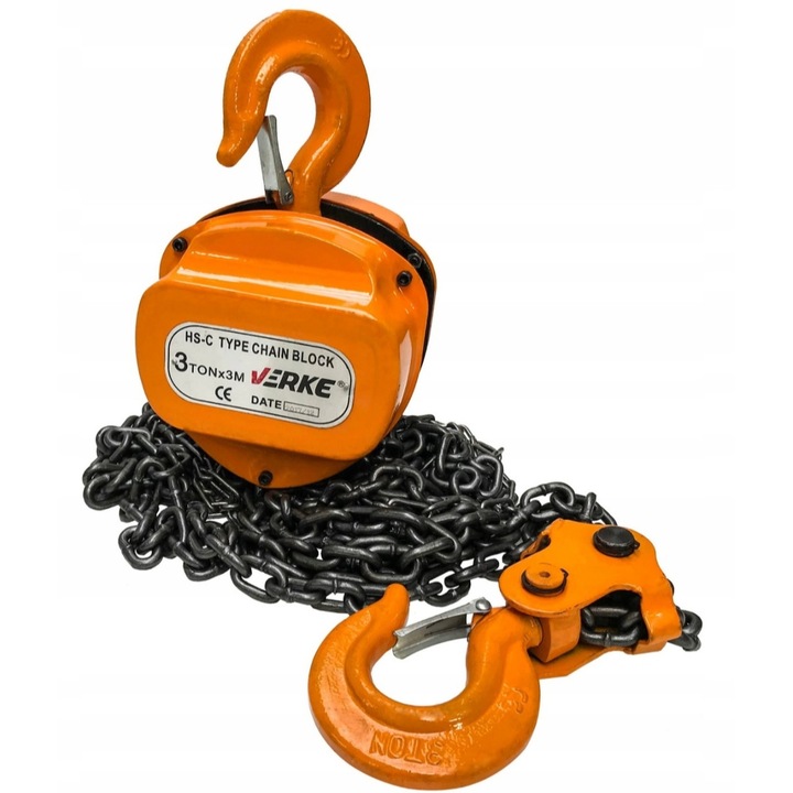 Macara, palan cu lant manual 3 tone Verke