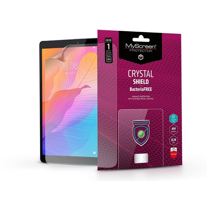 Скрийн протектор Huawei MatePad T8 LTE - MyScreen Protector Crystal Shield BacteriaFree - 1 бр/опаковка - прозрачен
