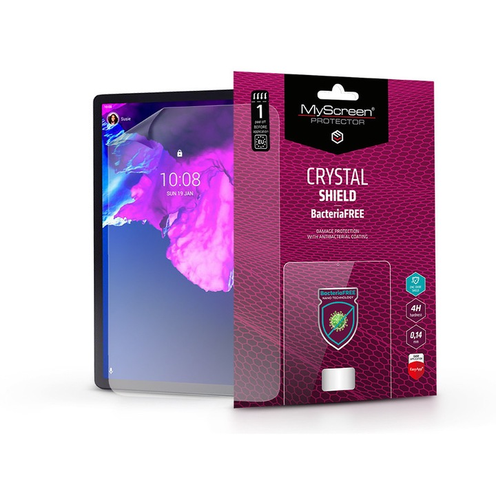 Lenovo Tab P11 képernyővédő fólia - MyScreen Protector Crystal Shield BacteriaFree - 1 db/csomag - transparent