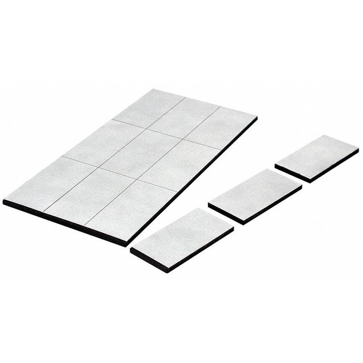 Pastile magnetice adezive, 0.3mm grosime, 20x20mm, 150 buc/coala