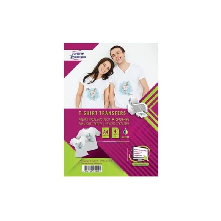 Avery mmr c9405-4hu világos textilre vasalható 4db-os fólia