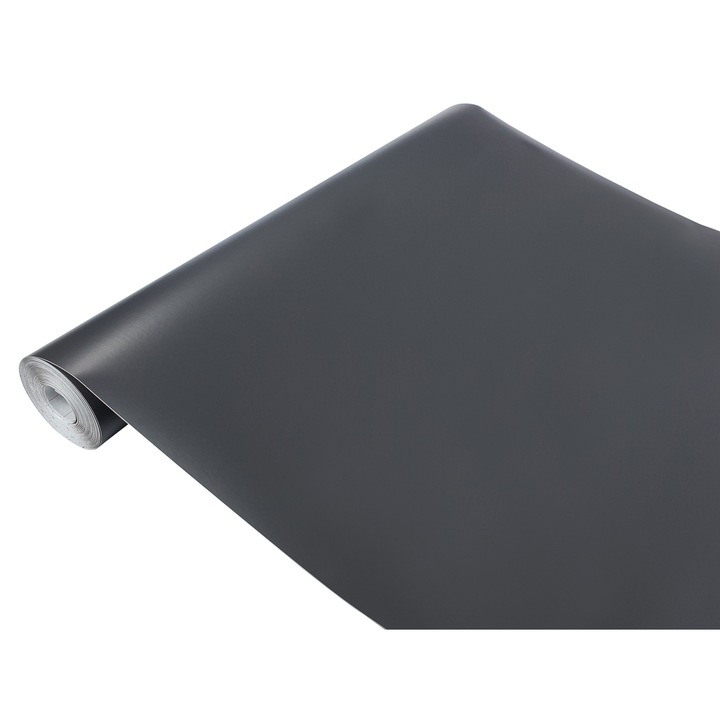 Folie autoadeziva pentru tocuri usi gri-negru mat, 45 x 25 cm, DecoMeister®, F046-045-0025