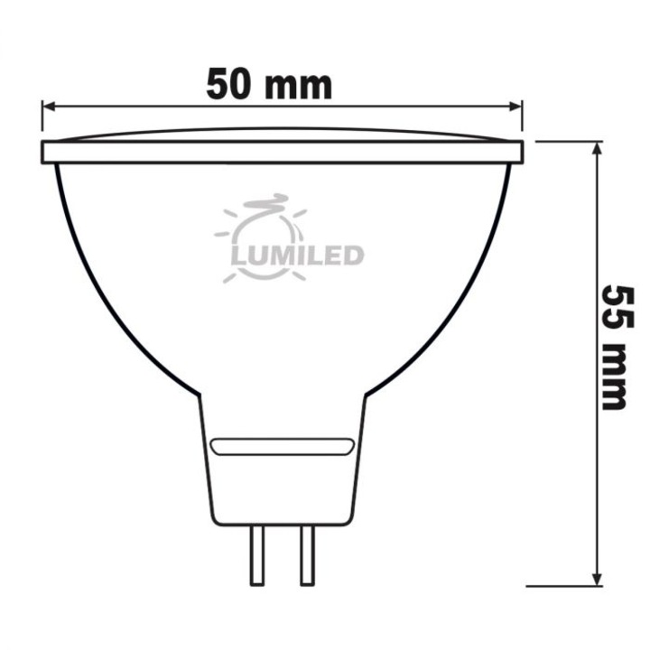 MR16 LED крушка 6W(60W) 580lm 4000K Неутрална 120°