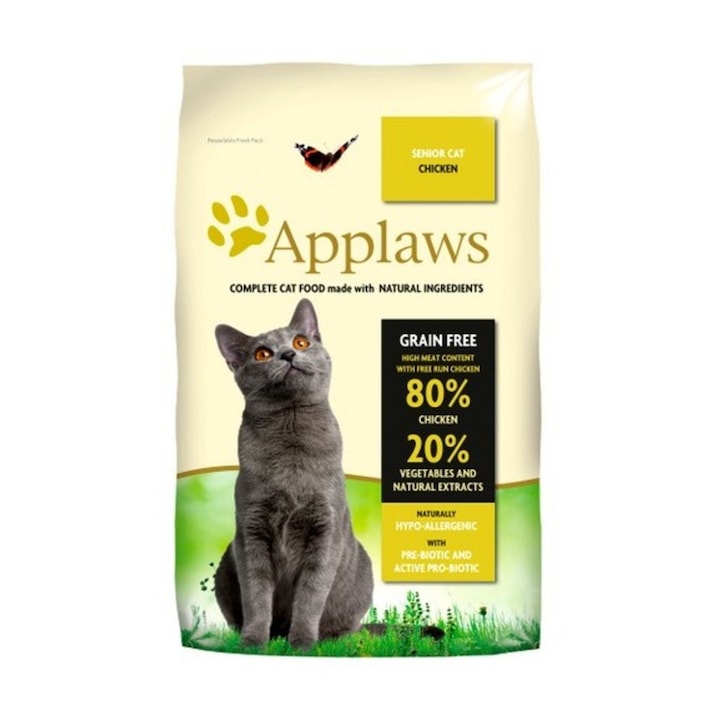 hrana uscata pentru pisici applaws cat senior cu pui 2 kg imagen 0_2_6