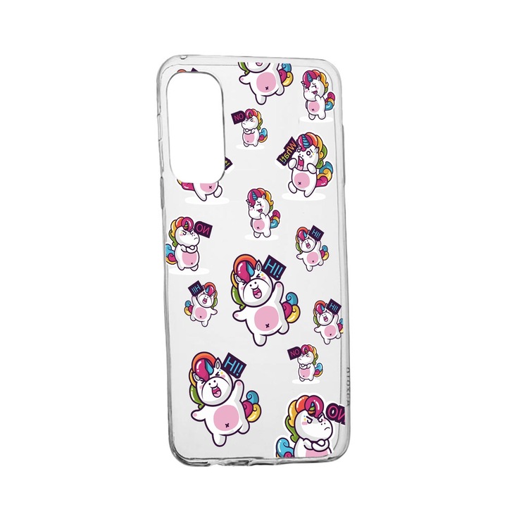 Силиконов калъф Unique за Vivo Y11S, Fat Unicorn, Transparent TR 80