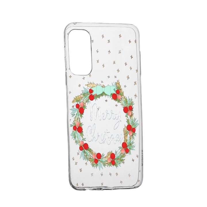 Калъф BestCase 312 Xmas, За Samsung Galaxy S22 Ultra, Силиконов, Устойчив на износване, Противоплъзгащ