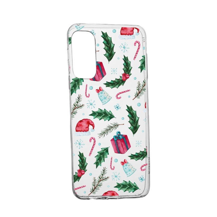 Husa Silicon Xmas, Compatibila Cu Samsung Galaxy S22 Plus, rezistenta la uzura, anti-alunecare, 314