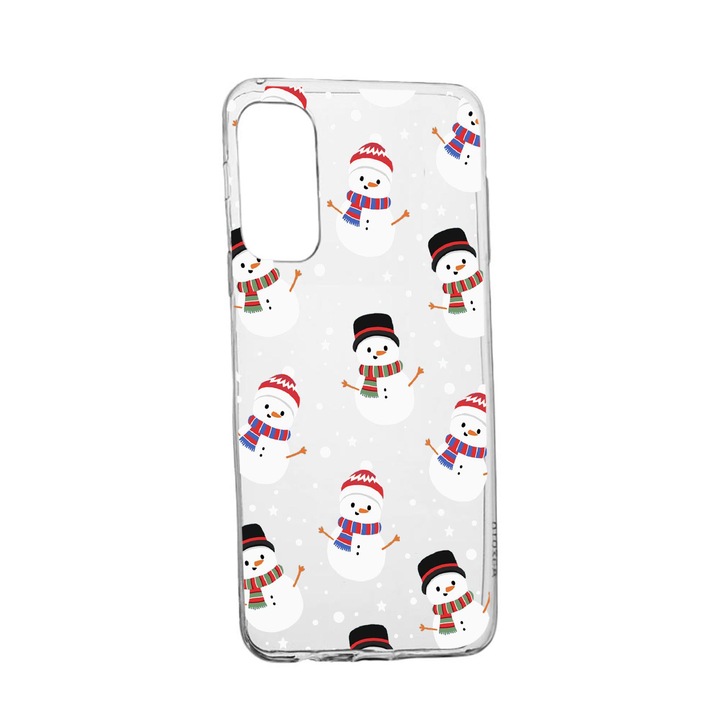 Husa Silicon Xmas, Compatibila Cu Samsung Galaxy S21 FE, rezistenta la uzura, anti-alunecare, 351