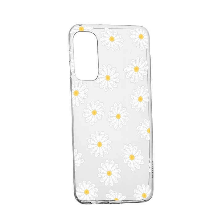 Силиконов калъф Unique за Vivo X60 Pro, Happy Flowers Daisy, Transparent TR 513